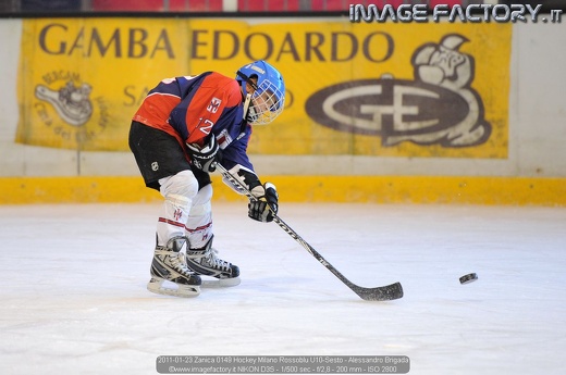 2011-01-23 Zanica 0149 Hockey Milano Rossoblu U10-Sesto - Alessandro Brigada